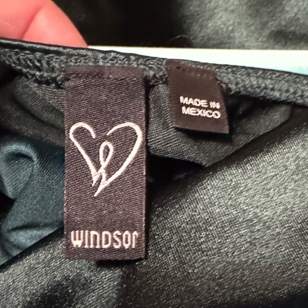 Windsor Emerald Satin Mini Dress - Picture 3 of 4